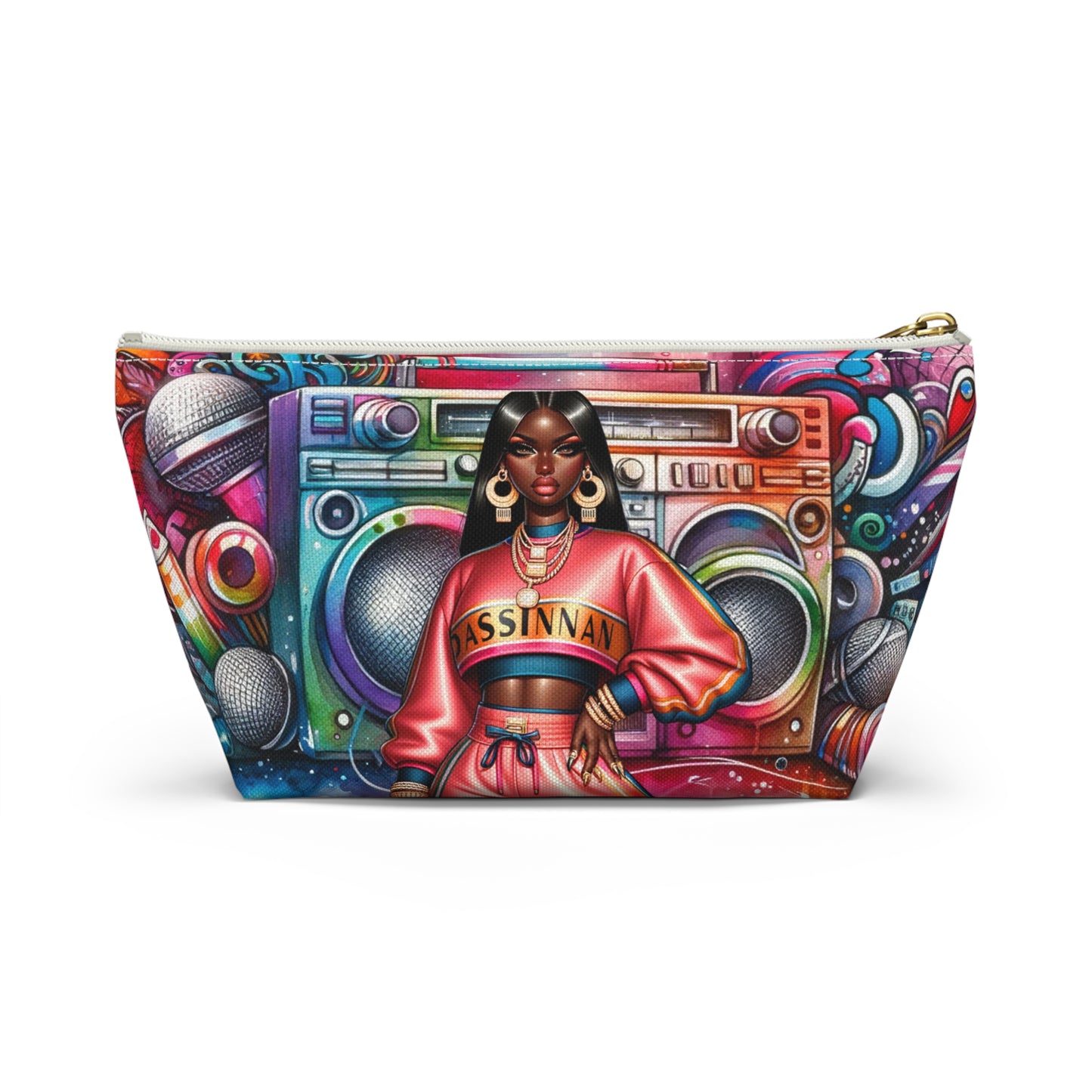 Graffiti Girl Pouch w T-bottom