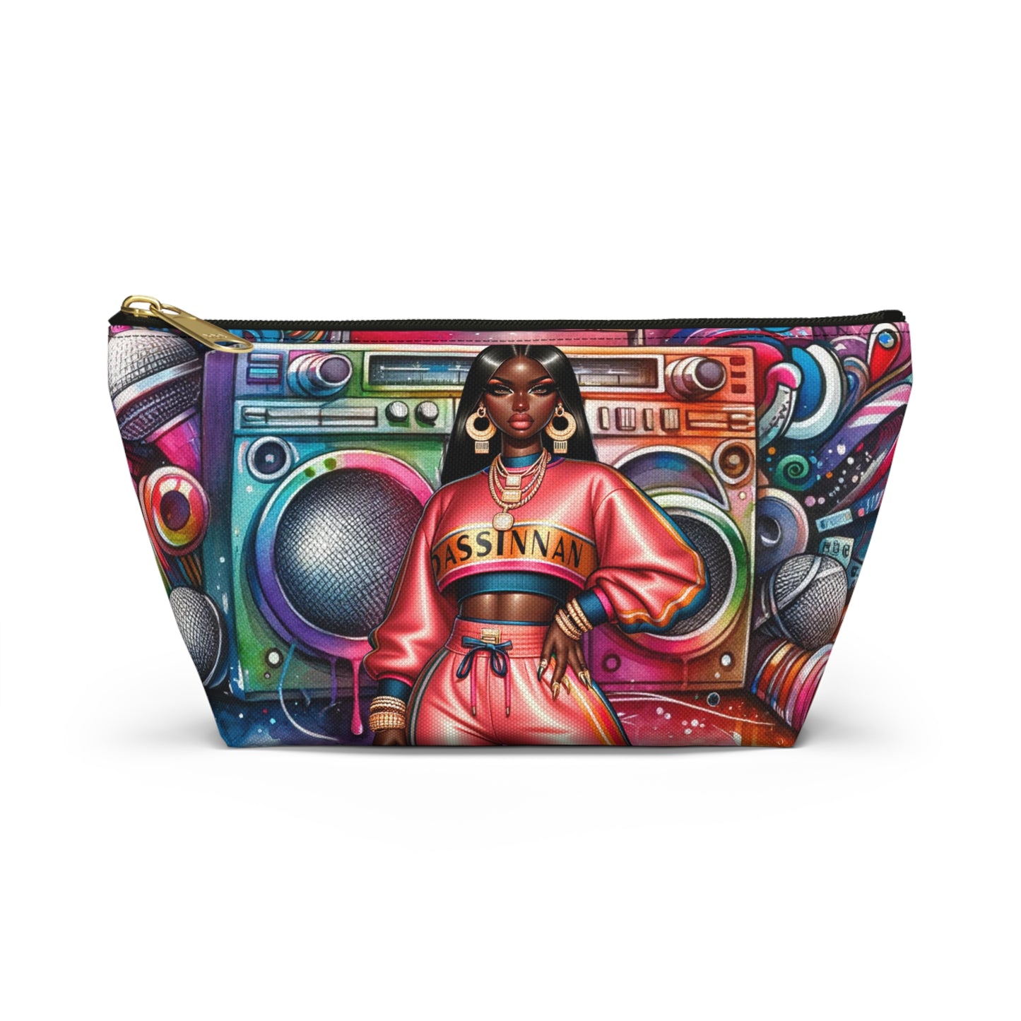 Graffiti Girl Pouch w T-bottom