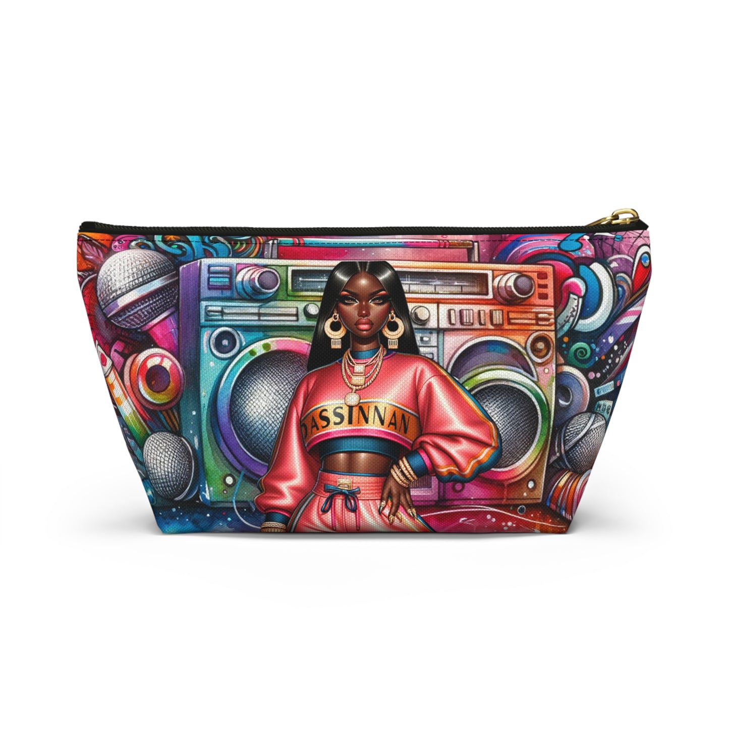 Graffiti Girl Pouch w T-bottom