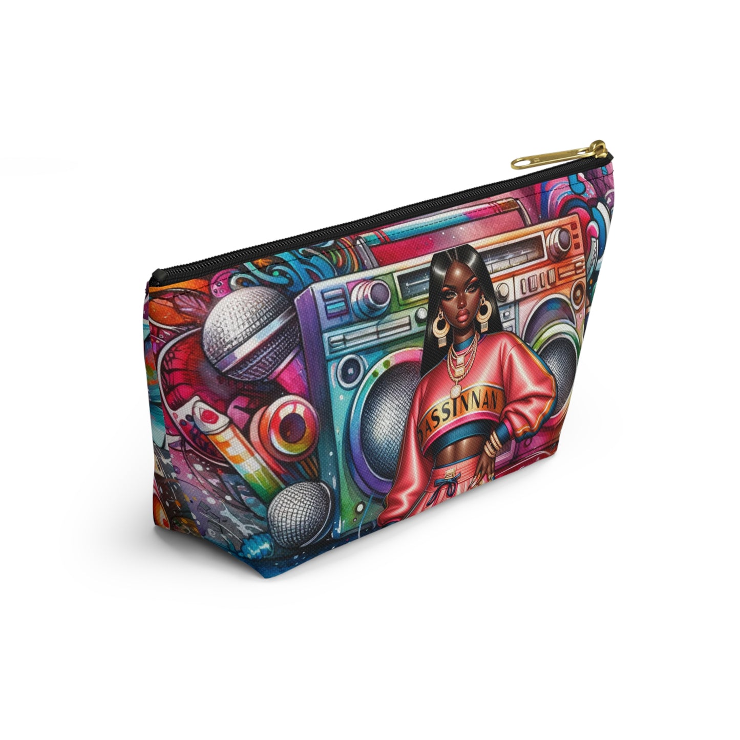 Graffiti Girl Pouch w T-bottom